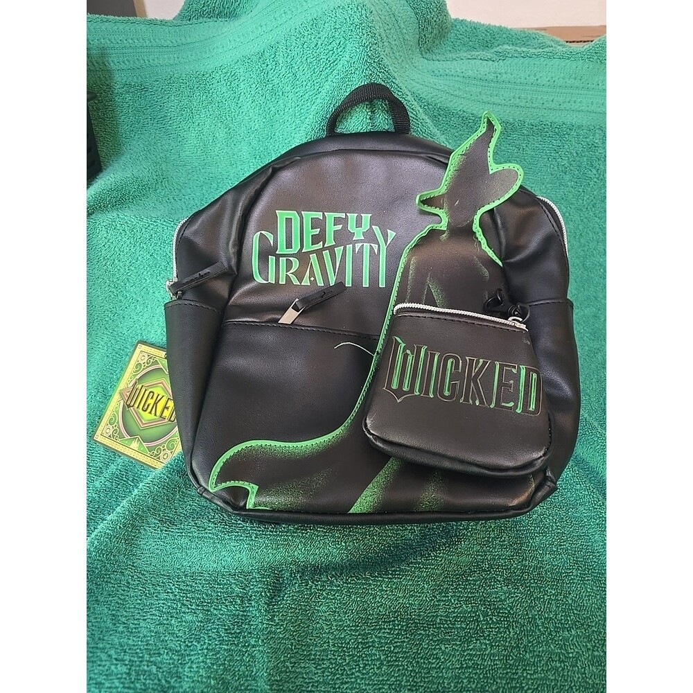 Defy Gravity Wicked The Movie 2024, Faux Leather  Mini Backpack NWT Elphaba